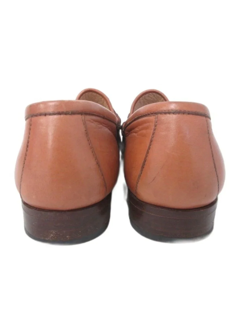 Gucci Horsebit Loafers Leather Shoes Heels Brown